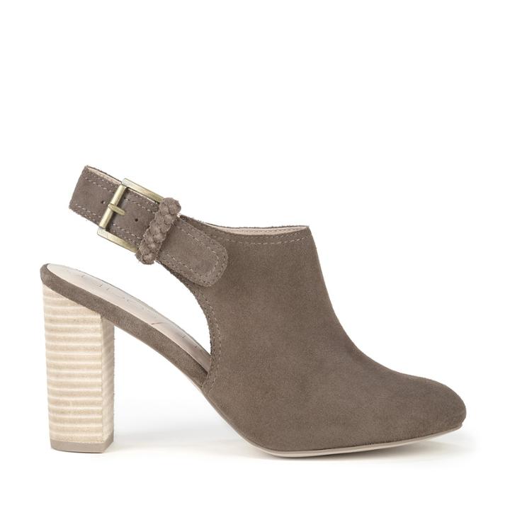 Sole Society Sole Society Apollo Backless Bootie - Dark Taupe-6.5