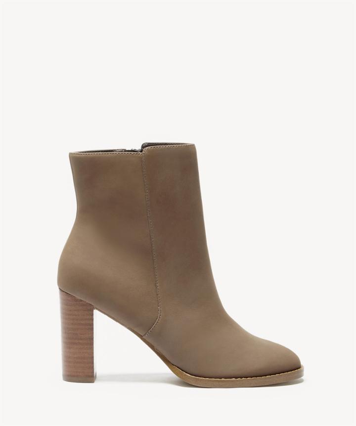 Sole Society Sole Society Micah Stacked Heels Bootie Taupe Size 9 Leather