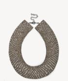 Sole Society Sole Society Crystal Collar Statement Necklace Black One Size Os