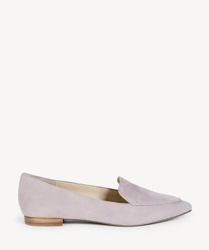Sole Society Women's Cammila Pointed Toe Smoking Slippers Lavender Size 5 Faux Leather Haircalf From Sole Society