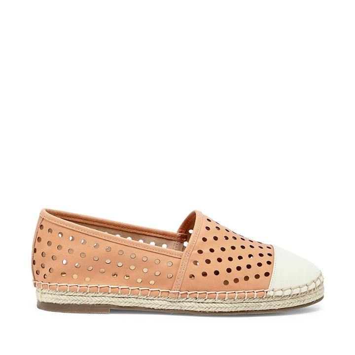 Sole Society Sole Society Elodie Perforated Espadrille - Apricot Ice