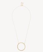 Sole Society Sole Society Open Circle Pendant Necklace Gold One Size Os