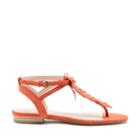 Sole Society Sole Society Mara T Strap Flat Sandal - Creamsicle