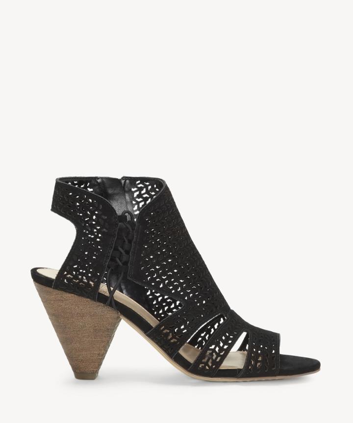 Vince Camuto Vince Camuto Women's Esten Cone Heels Sandals Black Size 5 Leather From Sole Society