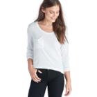 Nytt Nytt Tory Crew Neck Long Sleeve Tee - White
