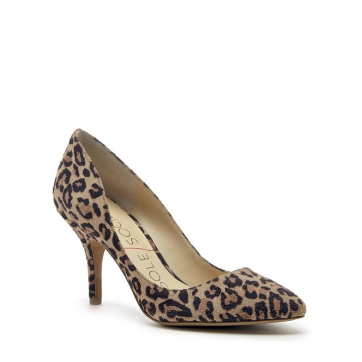 Sole Society Sole Society Giovanna Pointed Toe Pump - Lux Leopard-5.5