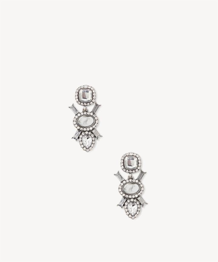 Sole Society Sole Society Antique Shape Earrings Crystal One Size Os