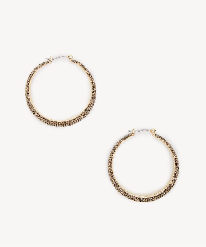 Sole Society Women's Pave Hoop Gold One Size From Sole Society