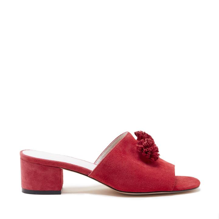 Raye Raye Chrissy Pom Pom Slide - Ruby