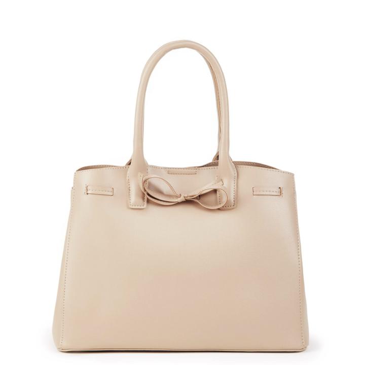 Sole Society Sole Society Layton Vegan Satchel W/ Bow Tie - Blush