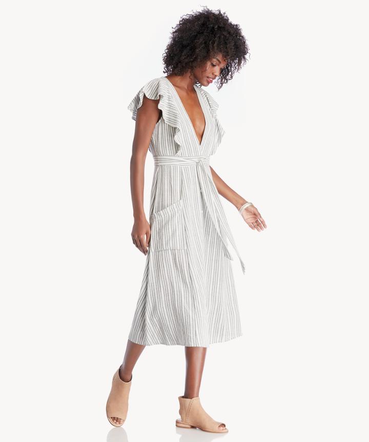 Lost + Wander Lost + Wander Kika Tie Midi Dress