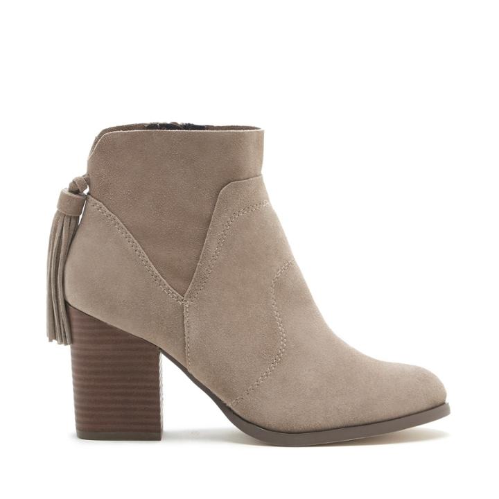 Sole Society Sole Society Ambrose Back Tassel Bootie - Taupe