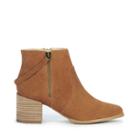 Sole Society Sole Society Everleigh Double Zipper Bootie - Chestnut