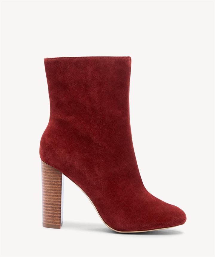 Sole Society Sole Society Veronika Tall Heeled Bootie Bordeaux Size 5 Suede