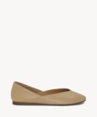 Lucky Brand Lucky Brand Women's Alba V Cut Flats Nude Size 5 Leather From Sole Society