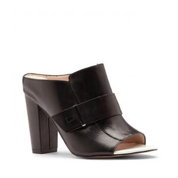 French Connection French Connection Kadyn Leather Mule - Black