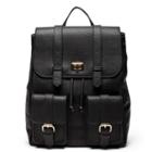 Sole Society Sole Society Shaw Backpack W/ Front Pockets - Black-one Size