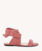 Sole Society Sole Society Calynda Ankle Wrap Sandals Coral Size 5.5 Suede