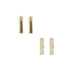 Sole Society Sole Society Mini Bar Earring Set - Gold-one Size