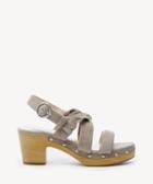Sole Society Sole Society Mariel Knotted Platform Sandals Mushroom Size 5 Suede