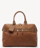 Sole Society Women's Zypa Weekender Vegan Duffel In Color: Cognac Bag Vegan Leather From Sole Society