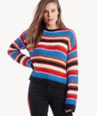 Lost + Wander Lost + Wander Women's Bloom Sweater Multi Stripe Size Xs/s From Sole Society