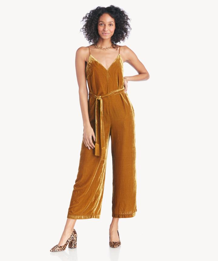 Astr Astr Women's Hey Jumpsuit In Color: Gold Size Xs From Sole Society