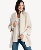 Sole Society Sole Society Shawl Collared Oversized Cardigan Beige One Size Os Wool