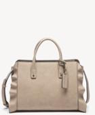 Sole Society Sole Society Gusty Satchel Vegan Bag Taupe Leather