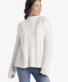 Moon River Moon River Women's Waffle Knit Sweater In Color: Ivory Size Xs From Sole Society