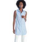 Dolce Vita Dolce Vita Flora Button Down Dress - White-blue Stripe