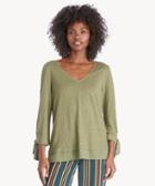 Sanctuary Sanctuary Sylvie Tie Sleeve Tee Cadet Size Extra Small Poly Blend From Sole Society