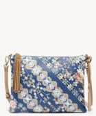 Sole Society Women's Issia Clutch Printed Pouch Bag Azul Harmony Vegan Leather From Sole Society