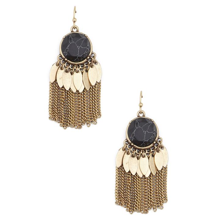 Sole Society Sole Society Deco Fringe Statement Earring