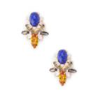 Sole Society Sole Society Cluster Stone Studs - Cobalt Topaz-one Size