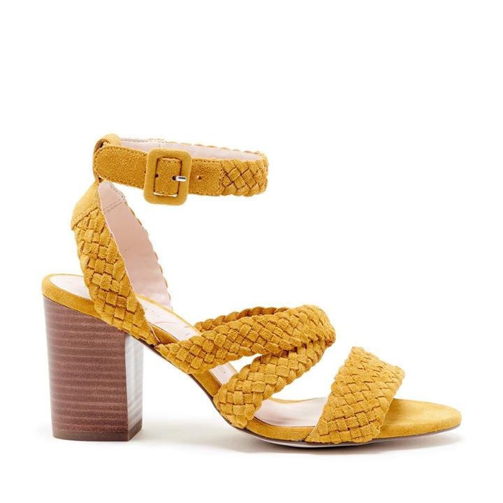 Sole Society Sole Society Evelina Braided Strappy Sandal - Mustard