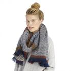 Sole Society Sole Society Multi Knit Scarf - Blue Multi-one Size