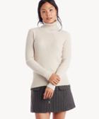 J.o.a. J.o.a. Women's Turtleneck Ribbed Top In Color: Cream Size Xs From Sole Society