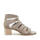 Sole Society Sole Society Leigh Cage Lace-up Sandal - Taupe-5