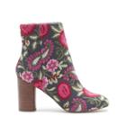 Sole Society Sole Society Mullholland Cylinder Heel Bootie - Pink Floral Embroidery
