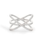 Sole Society Sole Society Crossover Statement Ring - Silver