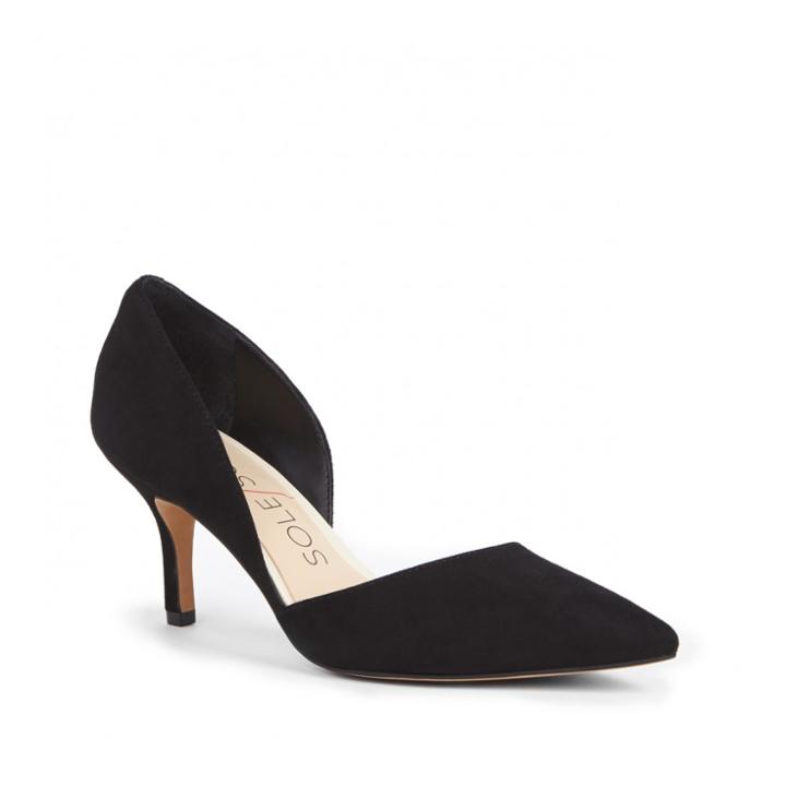 Sole Society Sole Society Jenn Dorsay Pump - Black Ecru-8.5