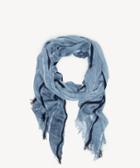 Sole Society Women's Lightweight Stripe Scarf Chambray Blue Polyester From Sole Society