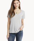 La Made La Made Women's Vintage Tee In Color: Heather Grey Size Xs Fabric From Sole Society