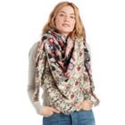 Sole Society Sole Society Baroque Pattern Scarf - Pink Multi-one Size