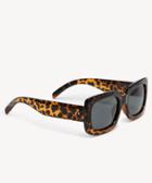 Sole Society Women's Larissa Slim Square Sunglasses Brown Tortoise One Size Plastic From Sole Society