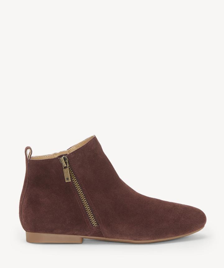 Lucky Brand Lucky Brand Women's Glexi Flats Bootie Raisin Size 5 Suede From Sole Society