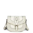 Sole Society Sole Society Kianna Lasercut Saddle Bag - Ivory-one Size
