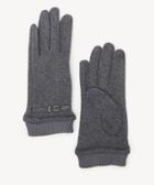 Sole Society Women's Buckled Gloves Grey One Size Polyester From Sole Society