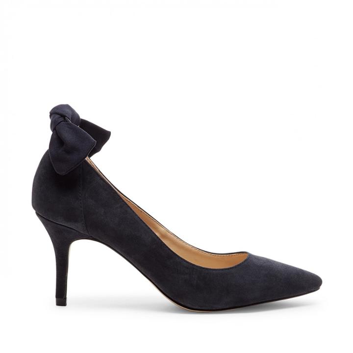 Sole Society Sole Society Mabel Back Bow Pump - Navy-8
